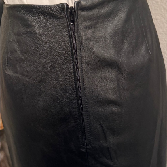 Tower Hill Collection Vintage Leather Skirt Lined NWT Size 8 Tall - Picture 5 of 6